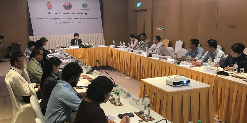 National Consultative Meetings on ASEAN Mine Risk Education Lao PDR 1