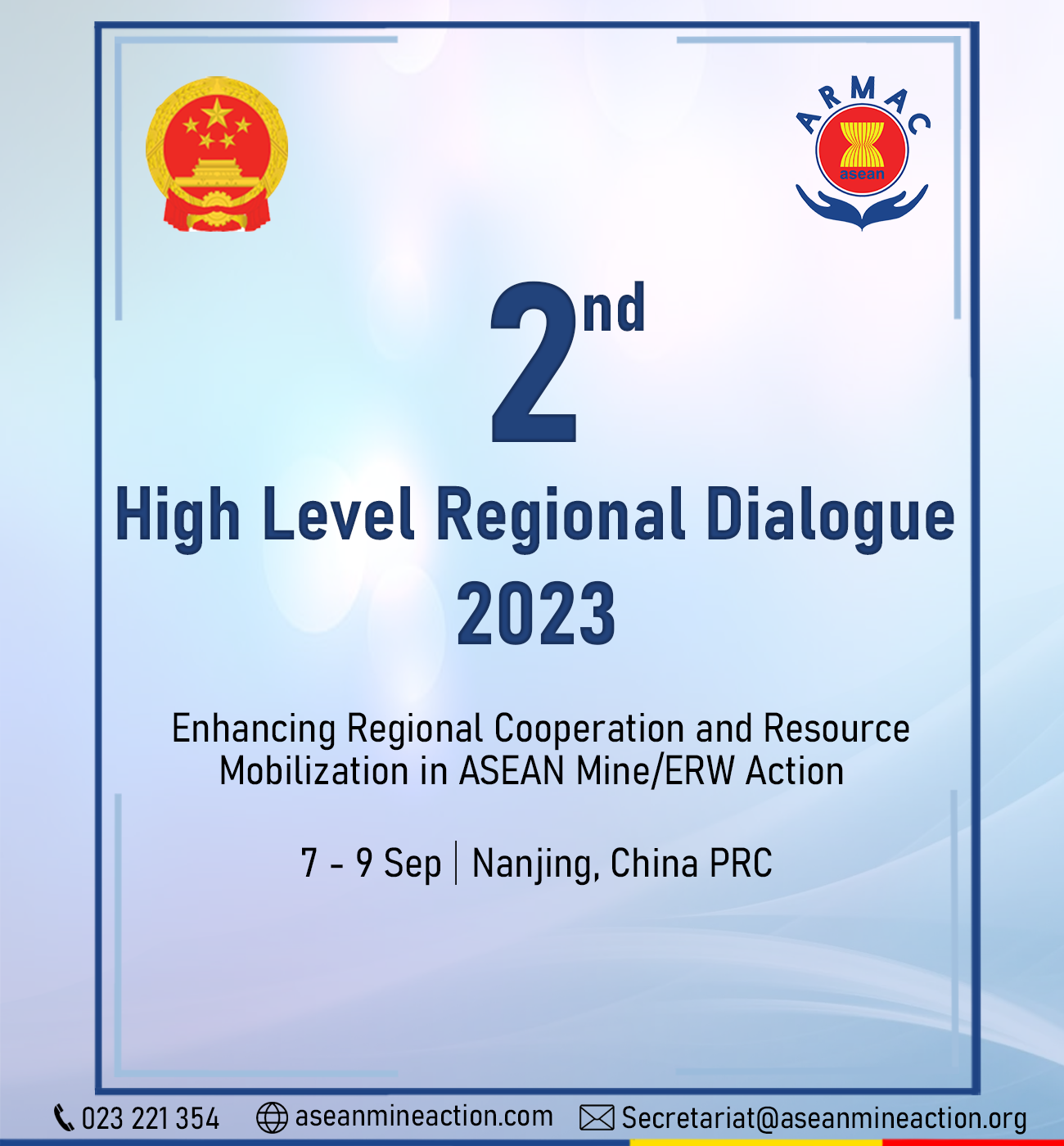 (insight) Upcoming Events Poster For (2nd Regional High-Level Dialogue) 2023_09_06